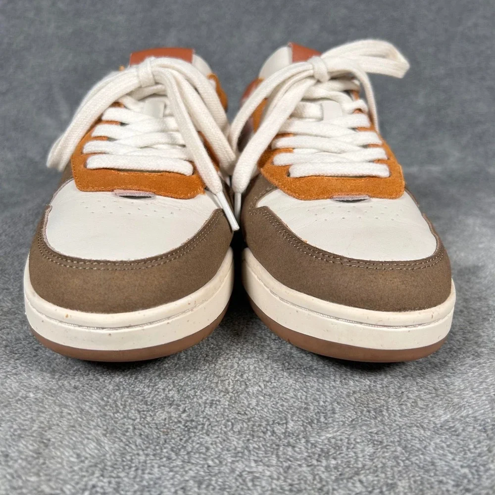 Madewell MWL Court Sneakers Colorblock Leather Suede Pink Brown Women 9.5M Men 8
